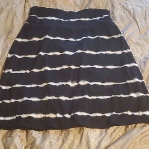 Knee length tie dye skirt